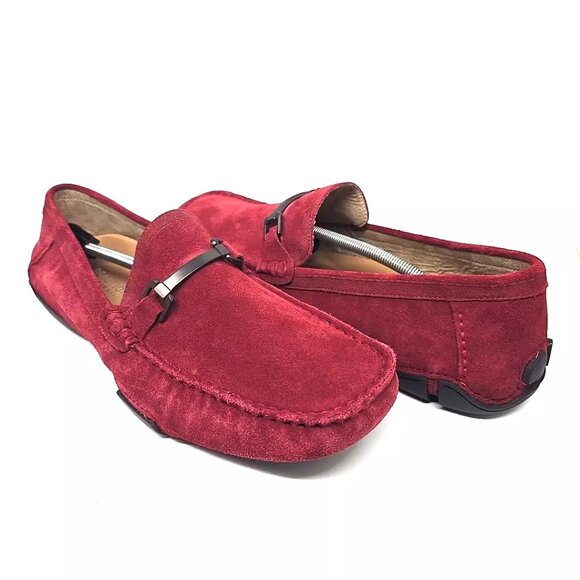 Kenneth Cole Reaction My World Red Leather Slip on Comfort Shoes Men\'s Size 13W main image 5